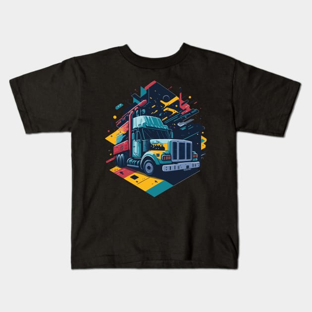 Truck is my love Kids T-Shirt by T-shirt US